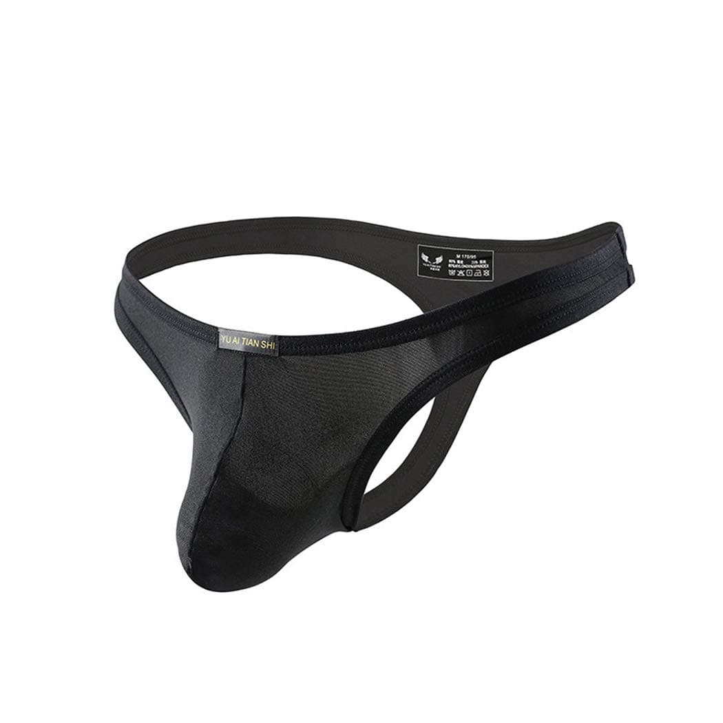 Mens T-Back Thongs Sexy Low Rise G-String Briefs Bulge Pouch Underwear