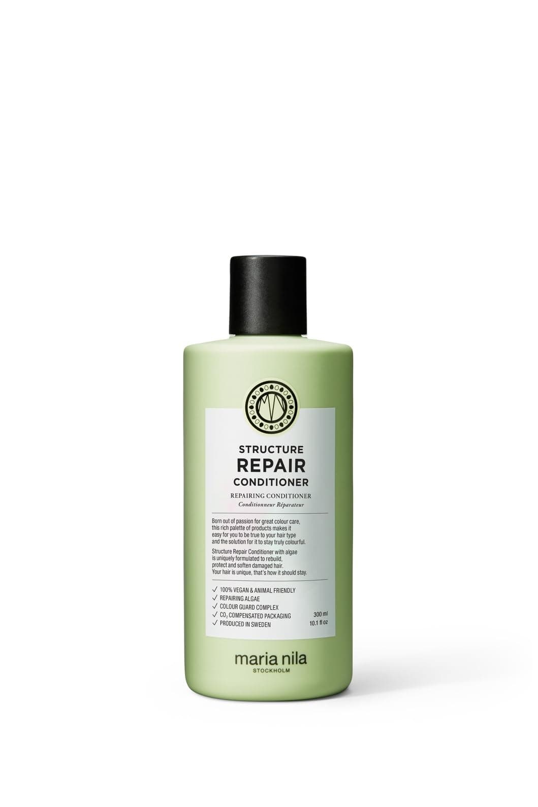 Maria Nila Structure Repair, For Damaged & Chemically Treated Hair, Algae Extract Rebuilds & Moisturizes, 100% Vegan & Sulfate/Paraben free