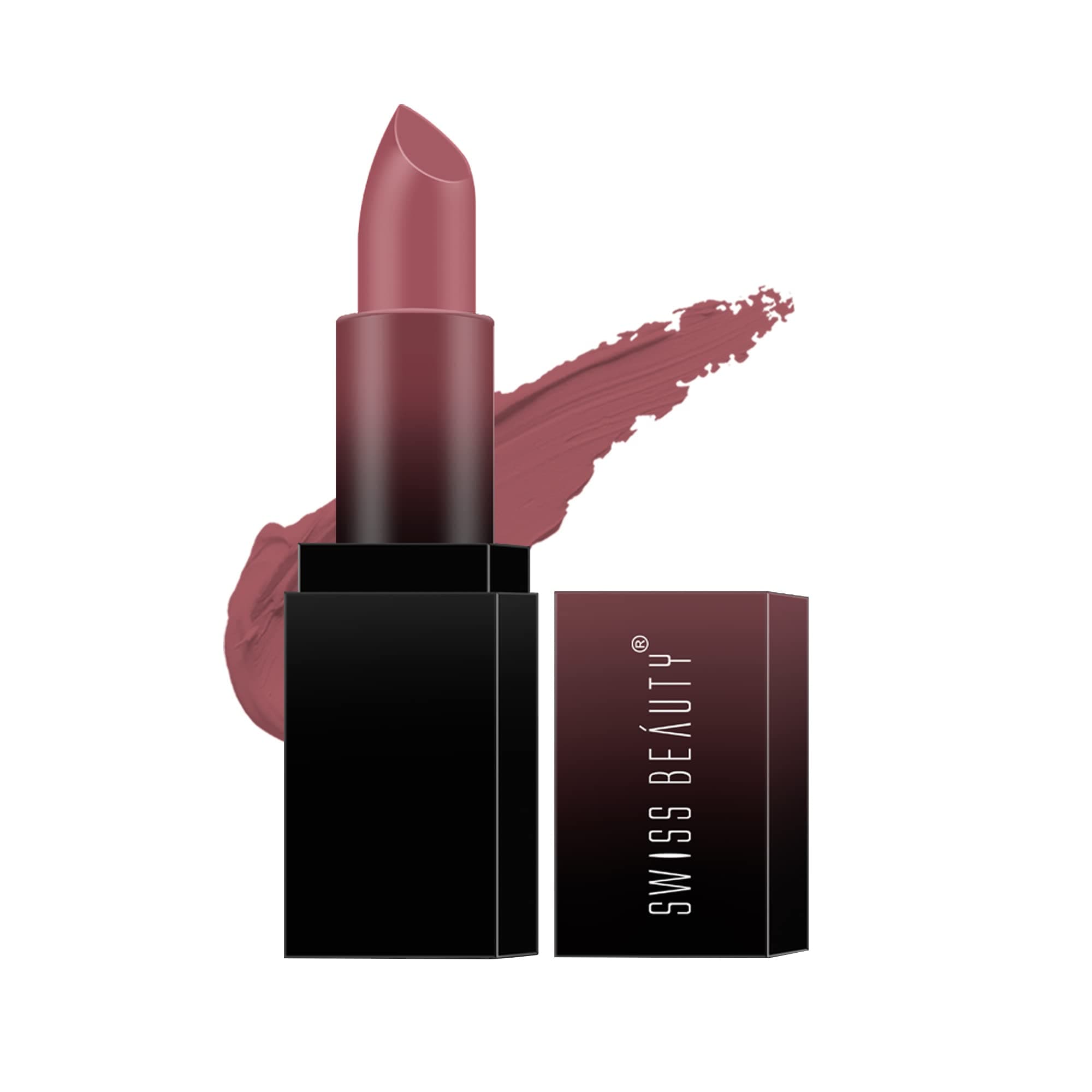 Hd Matte Pigmented Smudge Proof Lipstick | Creamy Matte Long Stay Lipstick | Mauve Blush, 3.4g
