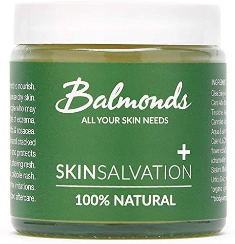 Balmonds Skin Salvation 4.1 fl oz. (120 ml) - Salve for Dry, Itchy Skin, Diaper Rash & Eczema - Intensive Moisturizer with Calendula & Beeswax - Cruelty Free