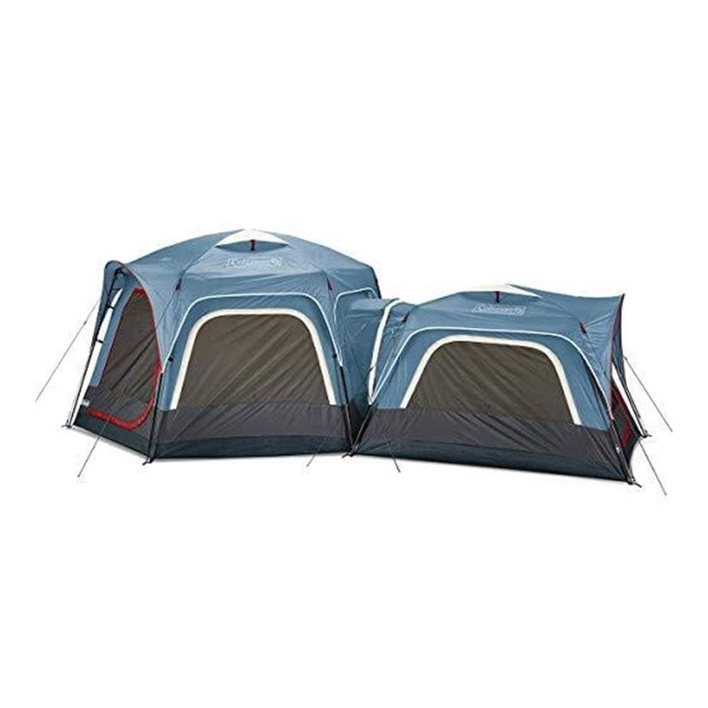 HYJUN 3-Person & 6-Person Connectable Tent Bundle | Connecting Tent System With Fast Pitch Setup, Set Of 2, Blue Senior outdoor travel