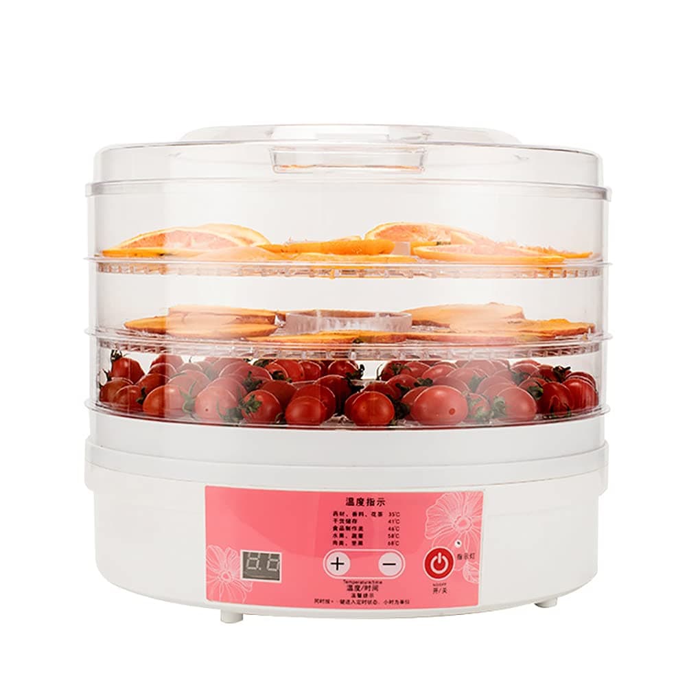 AASSDOO Food Dehydrator, Fruit Dryer, Electric Adjustable Temperature and Silent 5-Layer Tray Dryer, Suitable for Dehydrated Food, Dried Fruit Machine