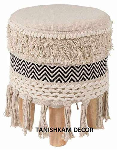 Tanishkam Décor Hand Woven Natural stools , poufs , Ottomans with Pure & Light Finishing
