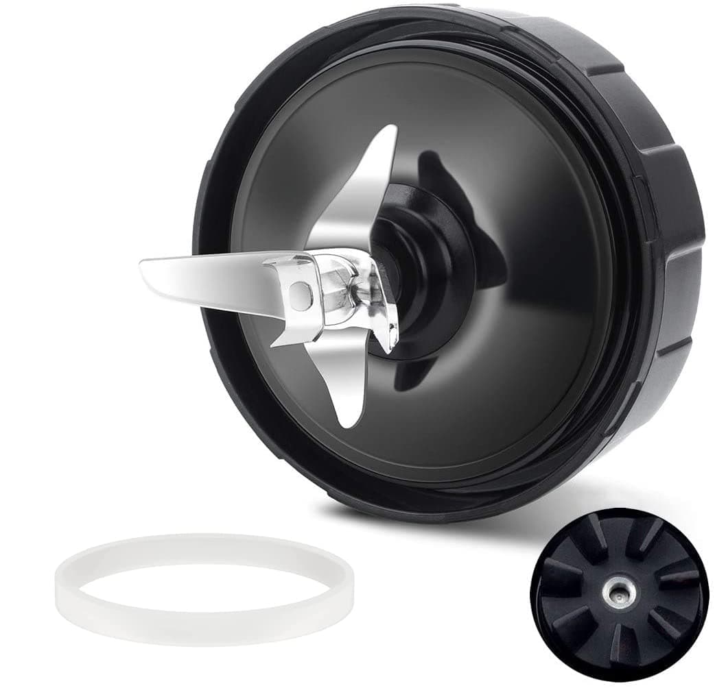 Feilifan for Blender Blade Replacement 7 Fins for Ninja Pro Extractor Blade Compatible with Nutri Ninja Auto iQ BL480 BL481 BL482-30 BL487 BL492 with Silicone Rubber Gaskets Seal Ring Mixer Attachment