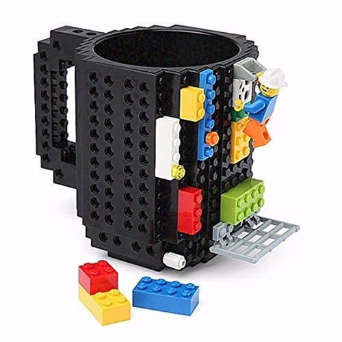 Happo Creative DIY Assembled BPA-Free Build On Brick Coffee Mug, 12 oz With Accessories