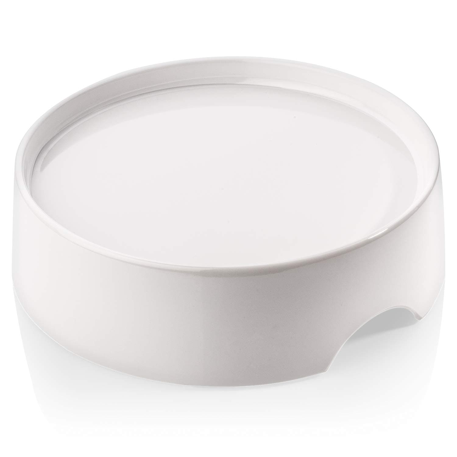 CatGuru Food Table for Cat Bowls, Elevated Feeding Station for Cat Food Bowl, Raised Stand for Pet Food and Water Bowls, Pet Feeder for Indoor Cats, Stress Free Stand for Pet Dishes (Marshnallow)