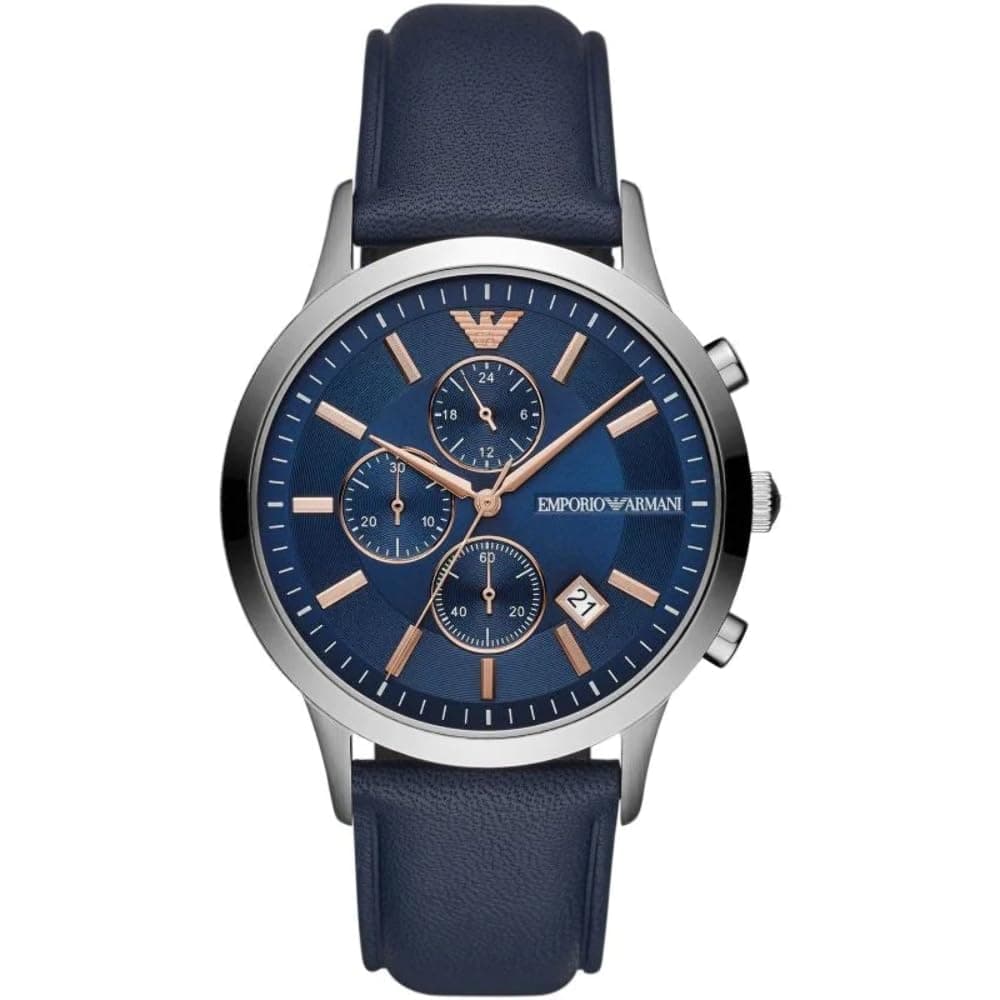 Men's Chronograph Stainless Steel Watch AR11216, Blue, Chronograph