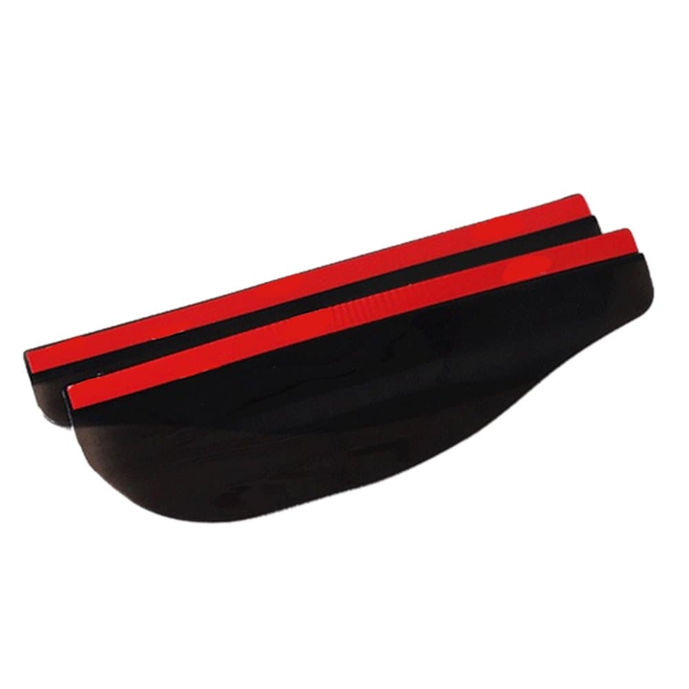 Yahpetes Car Rear View Mirror Sticker Rain Eyebrow 2 Pcs Car Rain Visor 6.5"X2.2" Black Flexible Mirror Cover Rubber Carbon Fiber Rear View Mirror Visor Guard for Most Car Truck and SUV (Black)