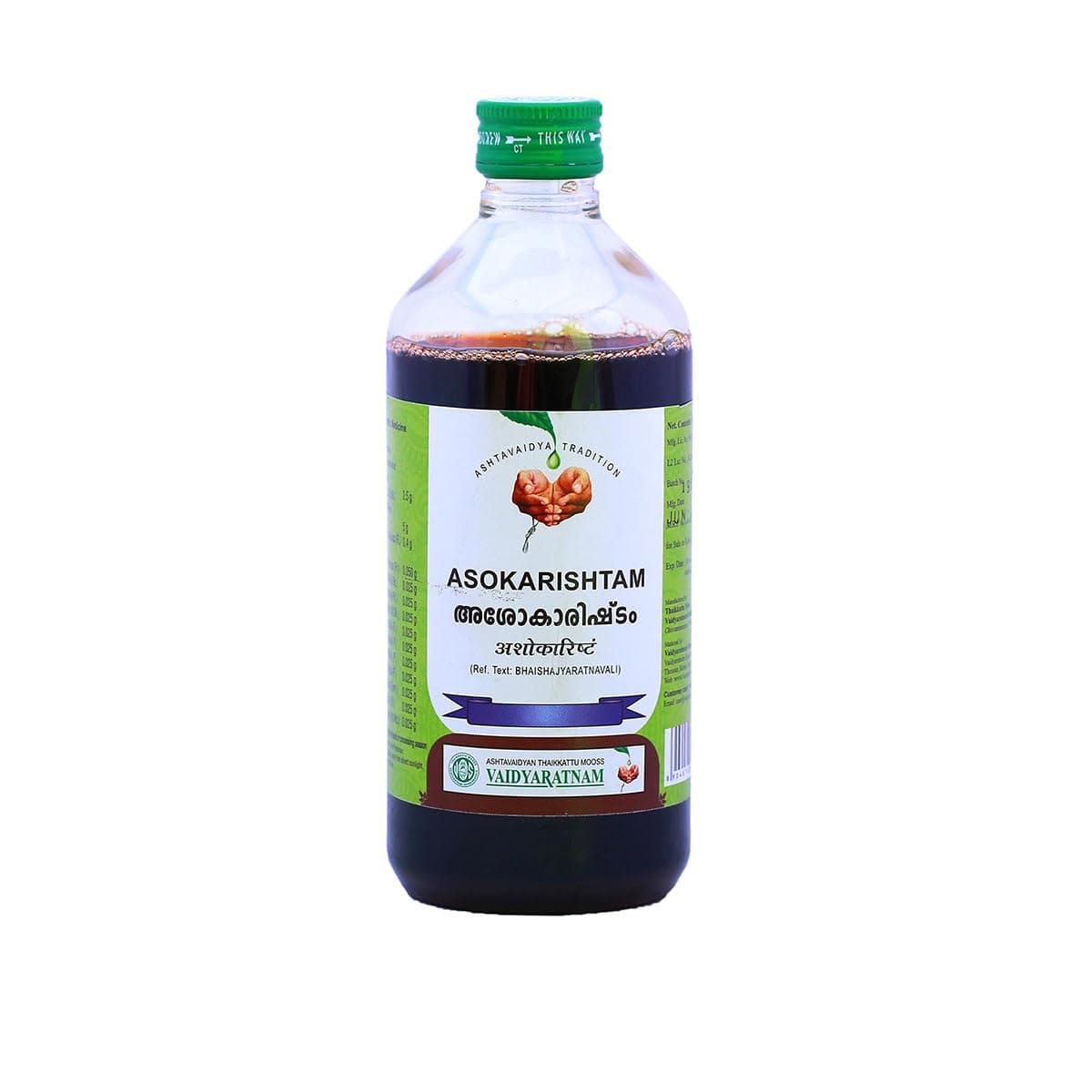 VAIDYARATNAM Asokarishtam - 450ml
