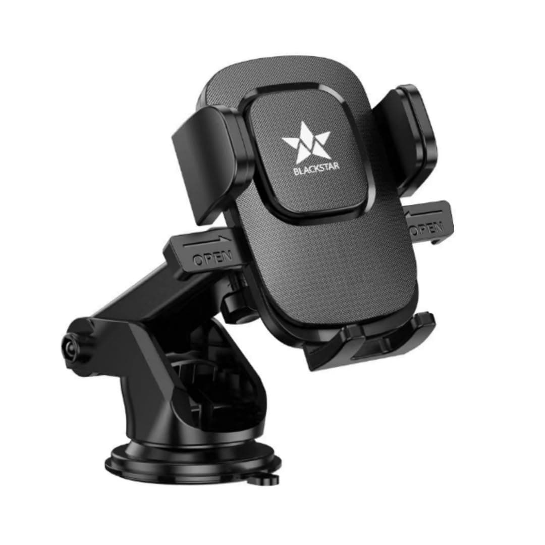 Blackstar B1-MAX Mobile Phone Holder for Car Dashboard with Multi Angle Rotation and Adjustment (Supports All Mobiles)