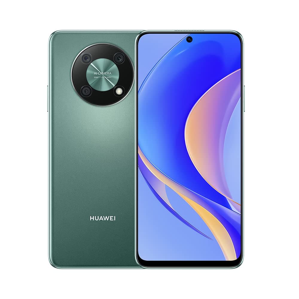 HUAWEInova Y90 Smartphone 6.7inch Display, 8GB RAM, 128GB ROM, 50MP+2MP+2MP Triple Camera, 5000mAh Battery, 66W Super Charge, Dual SIM, Green