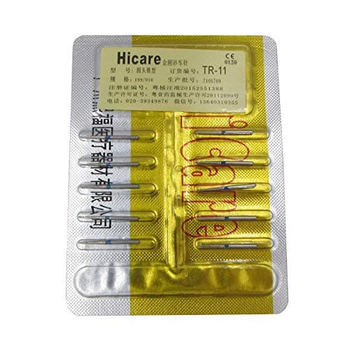 10PCS DT Diamond Burs Compound two-layer Carborundum Needle, High Speed Drill By Dr.house (TR-11)