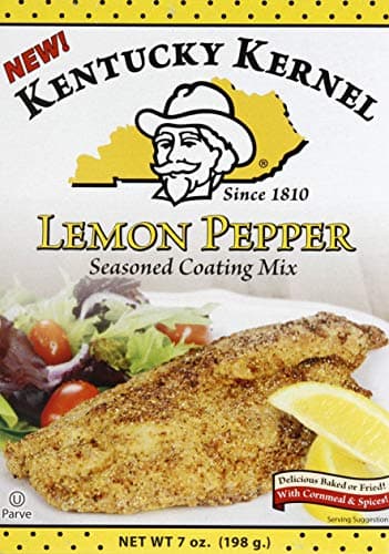 Kentucky Kernel Lemon Pepper Seasoned Coating Mix, 7 Ounce (Pack of 6)