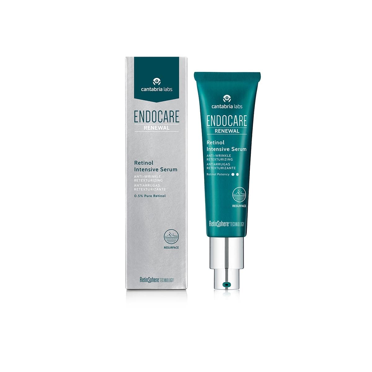 Endocare Renewal Retinol Intensive Serum (0.5% Pure Retinol) 30ml Formulated in Micro Sponges in Waterproof Texture: Anti-Wrinkle Retexturing