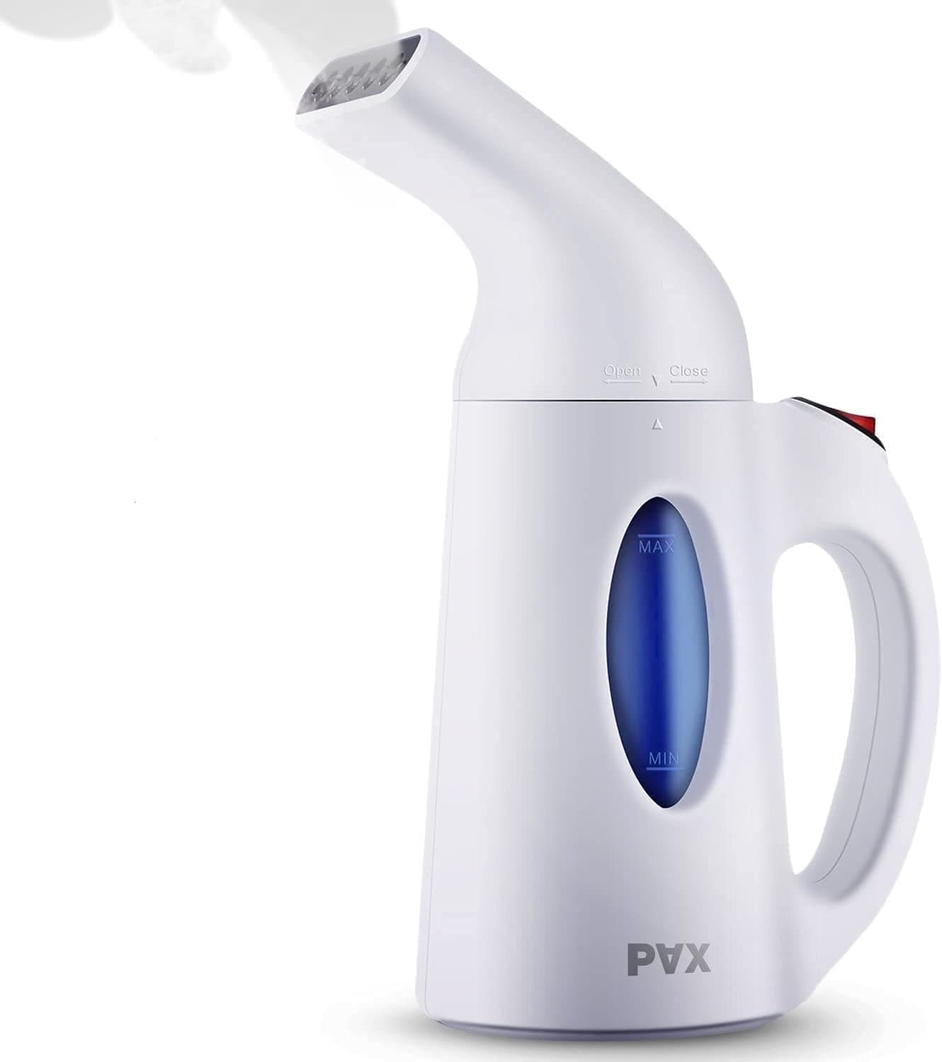 Pax Steamer For Clothes, Travel and Home Handheld Garment Steamer, 60 Seconds Heat-Up, Fabric Steamer With Automatic Shut-off Safety Protection, 140milliliter , White
