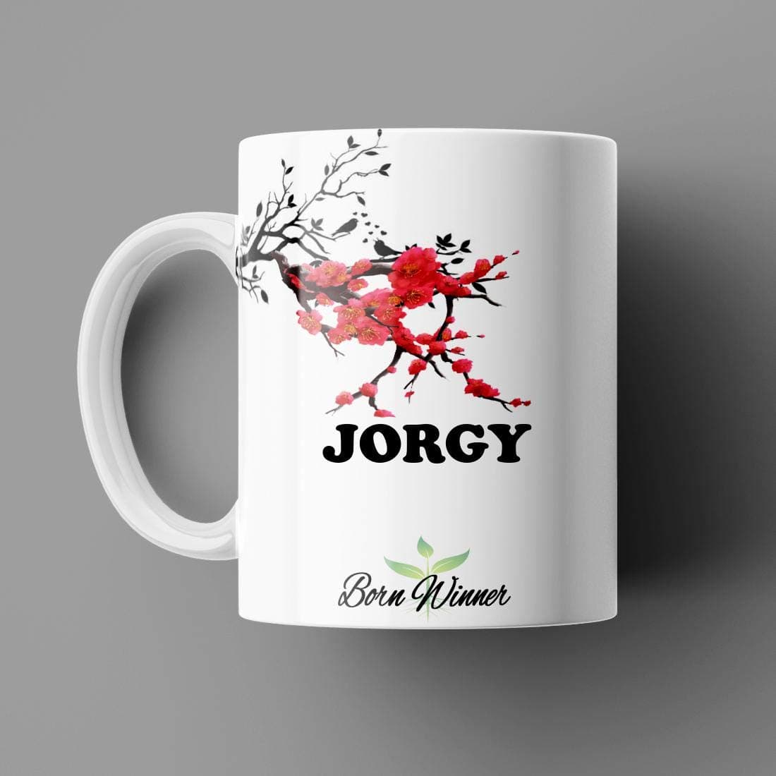 Name Printed Jorgy Name Mug for Coffee White Ceramic Mug (350)ml
