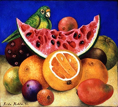 Frida Kahlo Still Life with Parrot and Fruit Archival Quality Art Print