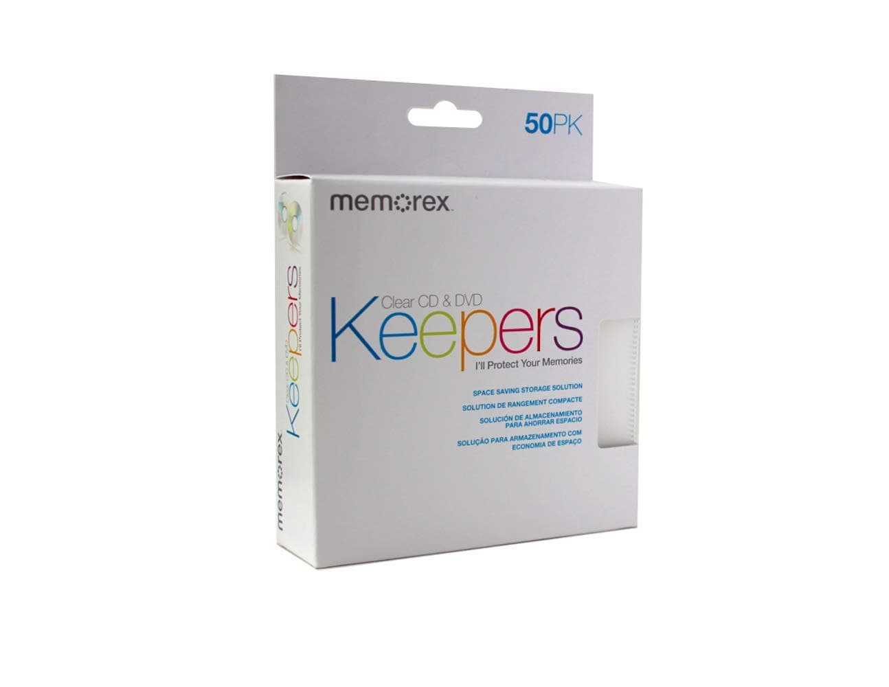 Memorex(R) Cd Dvd Keepers, Clear, Pack Of 50