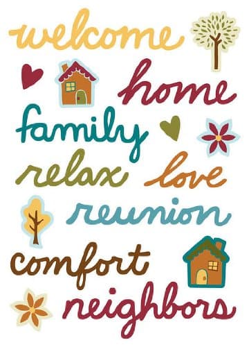 Family Time Epoxy Scrapbook Stickers (9537)