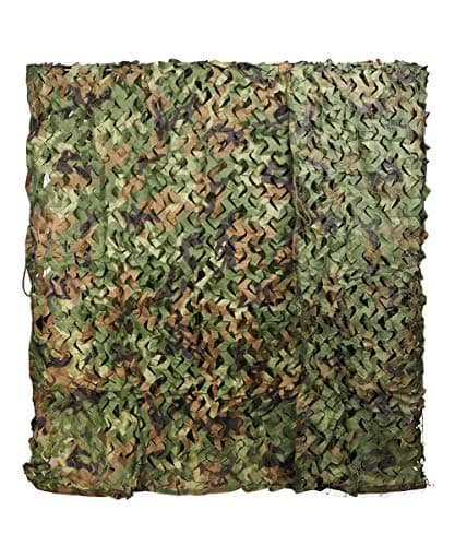 Annay Camo Netting Woodland Camouflage net for Sunshade Camping Hunting Shooting Blind Watching Hide Party Decoration 9.8ft x 9.8ft