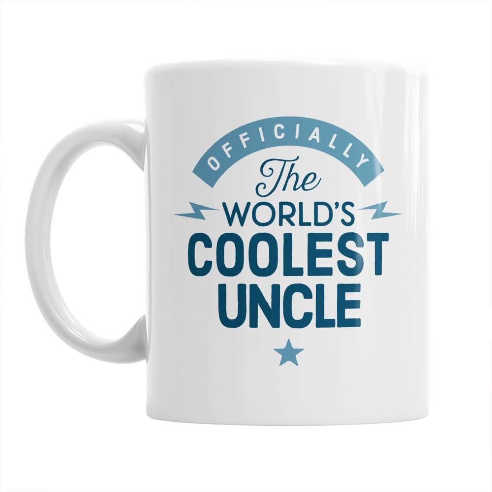 Coolest Uncle Present from Niece and Nephew - Uncle Coffee Mug Gift for Birthday