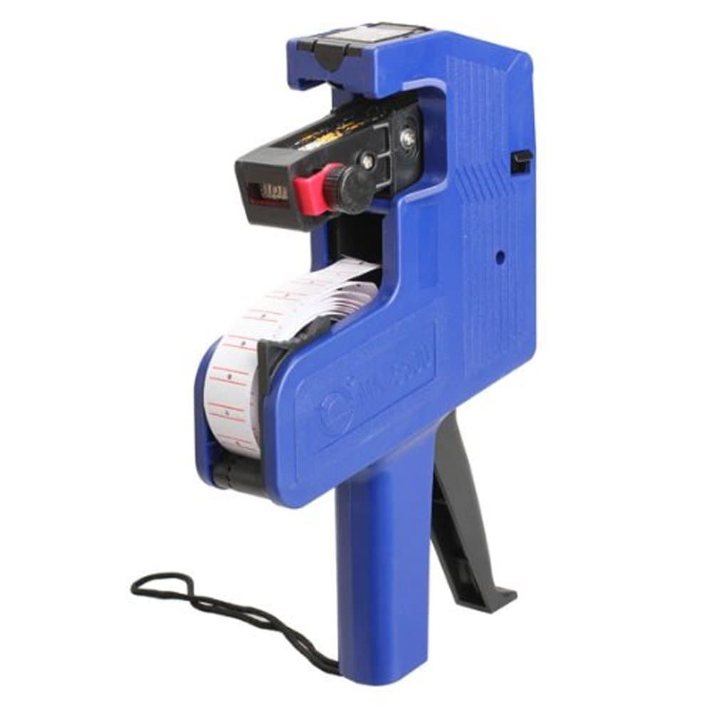 Dealglad® Price Label Tag Marker Line Machine Pricing Gun Labeller Tool Portable (Blue)