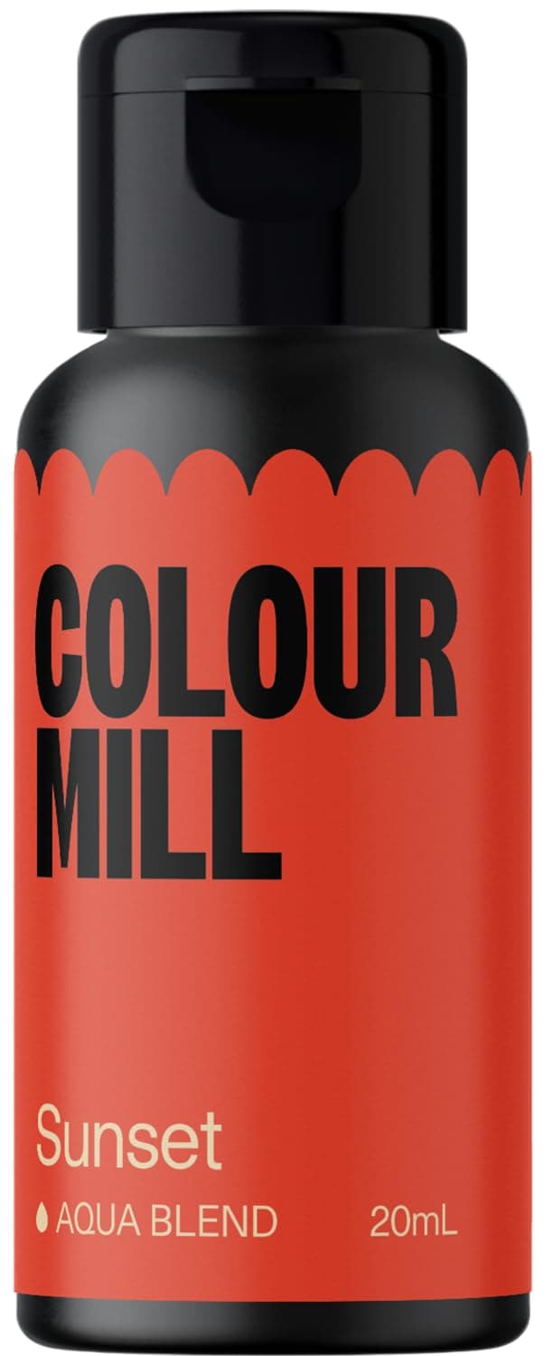 Colour Mill Aqua Blend Water-Based Food Coloring, 20 Milliliters Sunset