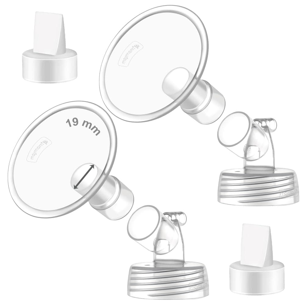 Maymom MyFit フランジセット 19mm シールド ワイドマウス コネクタ 第3世代 ダックビルバルブワーク スペクトラS2スペクトラS1 オリジナルスペクトラS2アクセサリー非OEMスペクトラポンプ部品 スペクトラフランジスペクトルバルブ