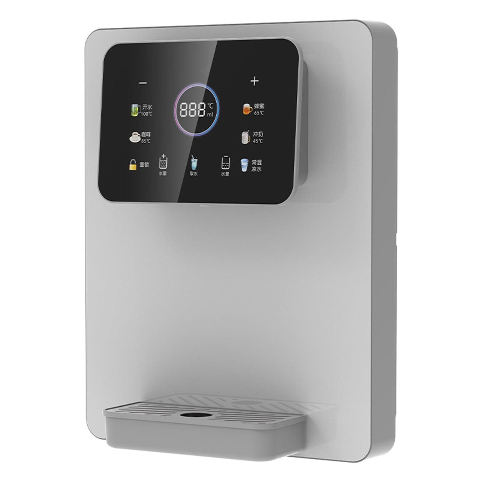 Hot Mains Fed Water Dispenser with Child Lock - Instant Hot Water Purifier for Office & Commercial Use - Touch Screen, Black