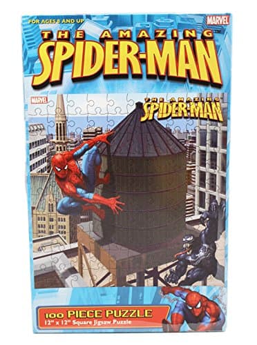 The Amazing Spider-Man Venom and Spidey Water Tower Jigsaw Puzzle (100pc)