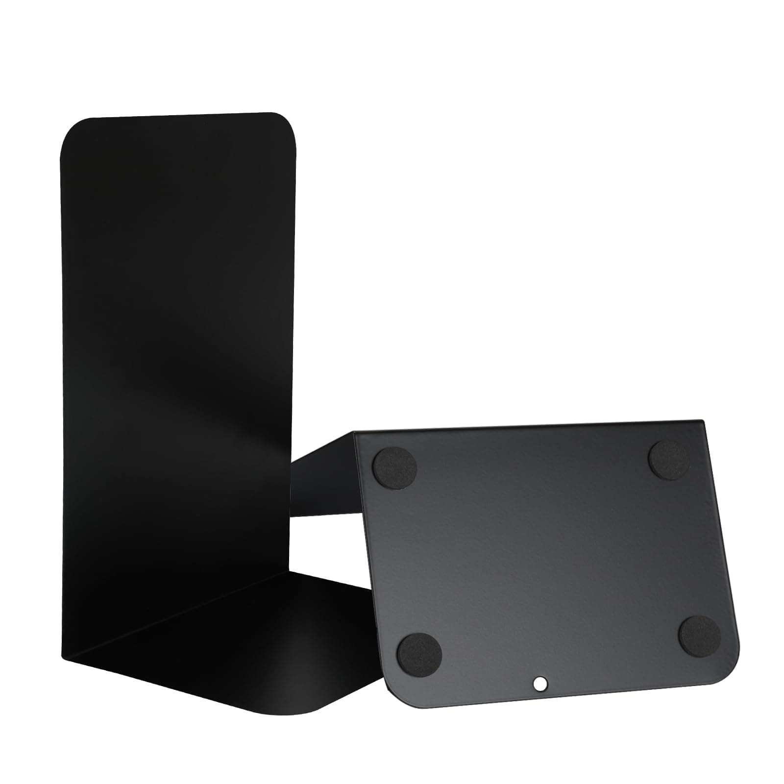 Camelmother 2pcsMetal Book Ends Book Ends Decorative Bookends Book Ends for Shelves Book Holder (Black)