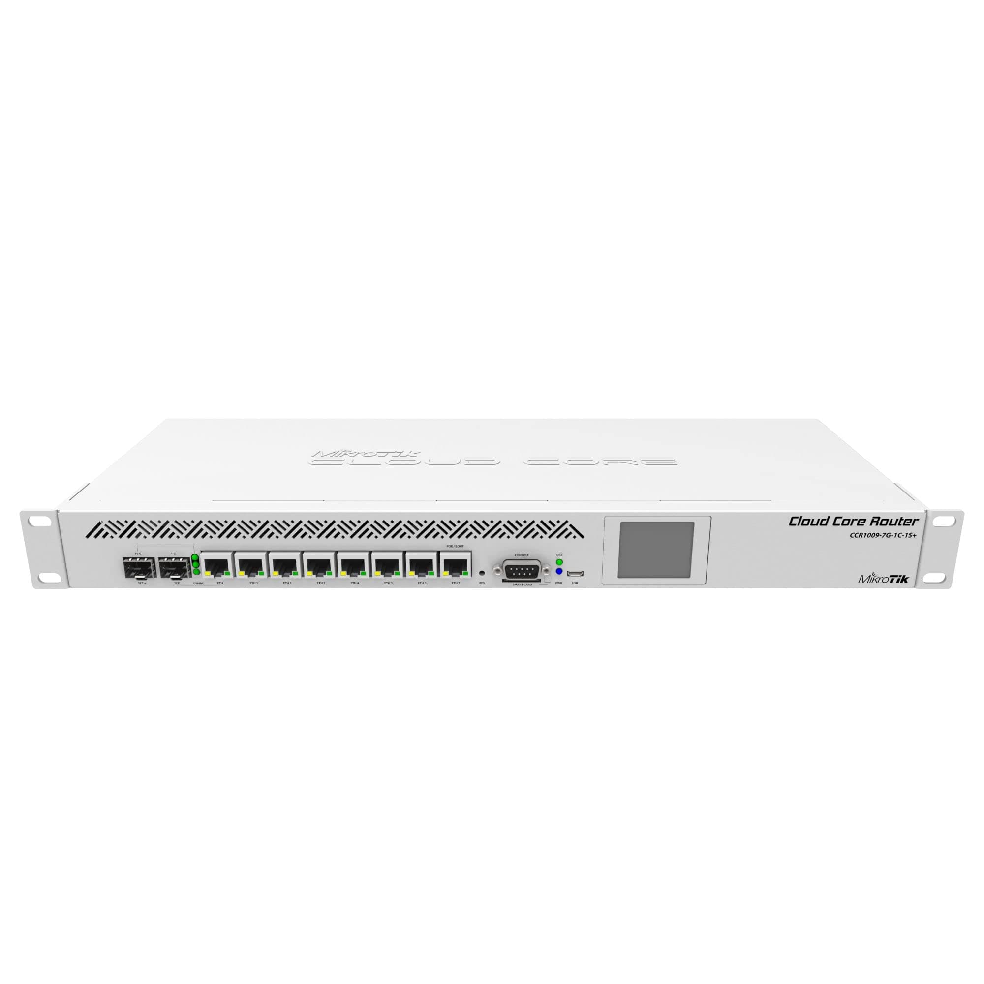 MikroTik CCR1009-7G-1C-1S+ - Cloud Core Router - CCR1009-7G-1C-1S+ - Warranty: 1Y