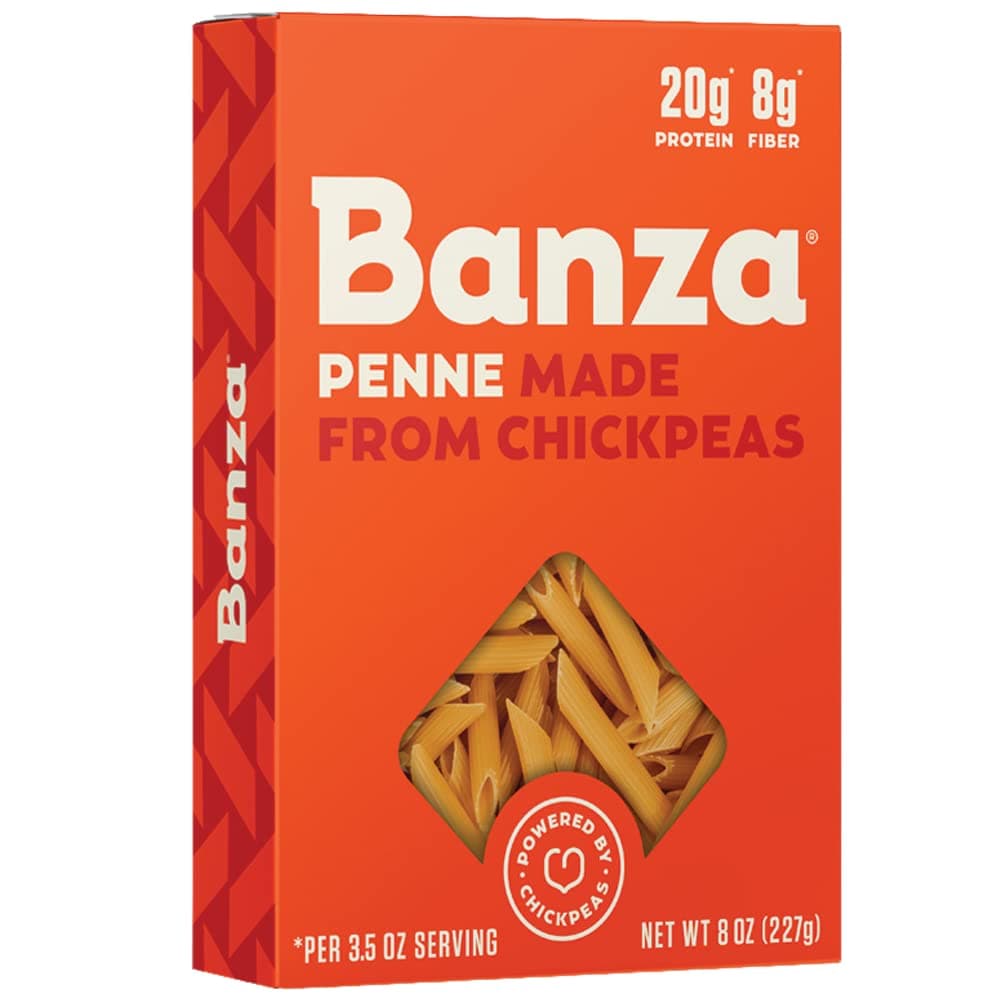 Banza Chickpea Penne Pasta, 8 Ounce (Pack of 2)