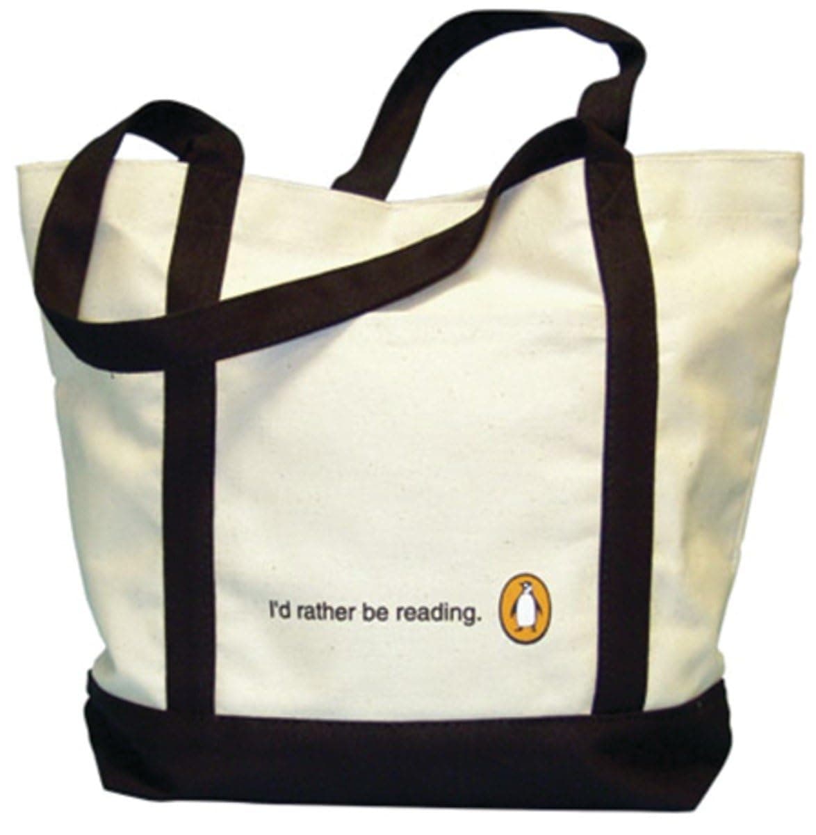 Penguin Tote: I'd Rather Be Reading (White)