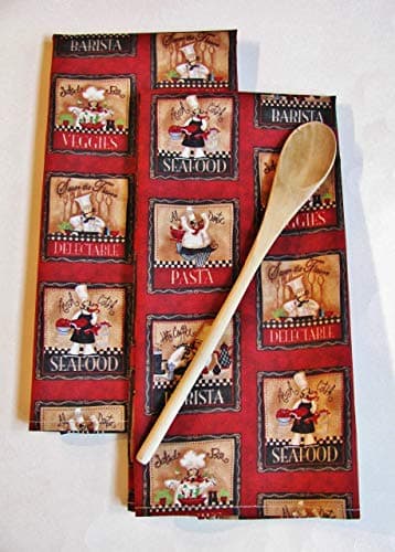 Fat Chef Decorative Tea Towels (Set of 2)