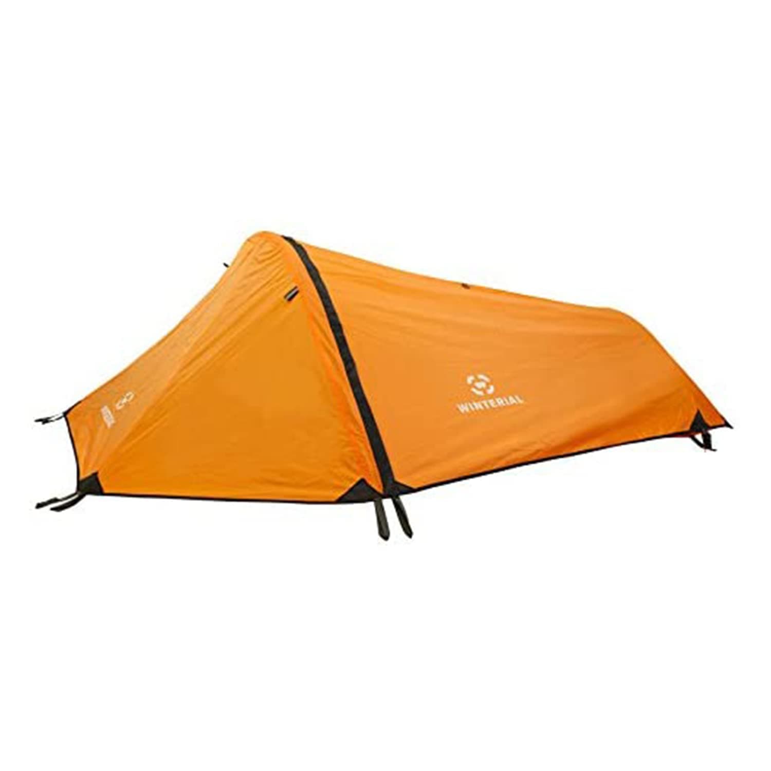 Single Person Personal Bivy Tent - Lightweight One Person Tent with Rainfly, 2lbs 9oz, Stakes, Poles and Guylines Included, Backpacking and Hiking Bivy Tent (Olive Green & Orange)