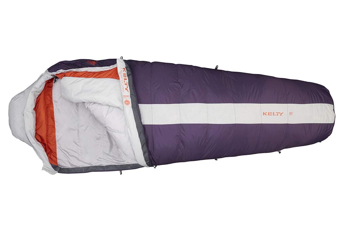 Kelty Cosmic 20 Degree Down Sleeping Bag - Long - Ultralight Backpacking Camping Sleeping Bag with Stuff Sack