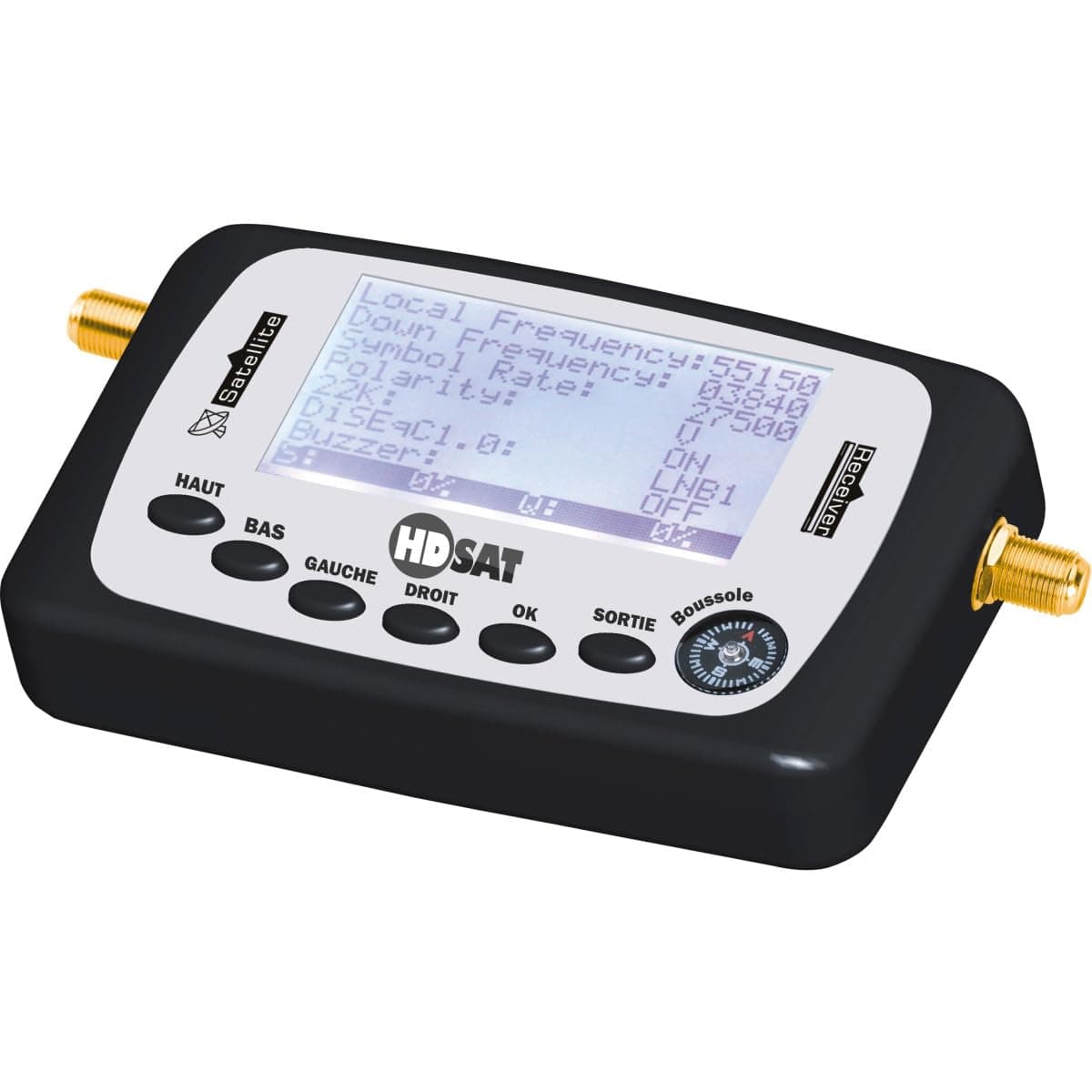 SF-500 + Digital Satellite Finder Satfinder Gold Premium
