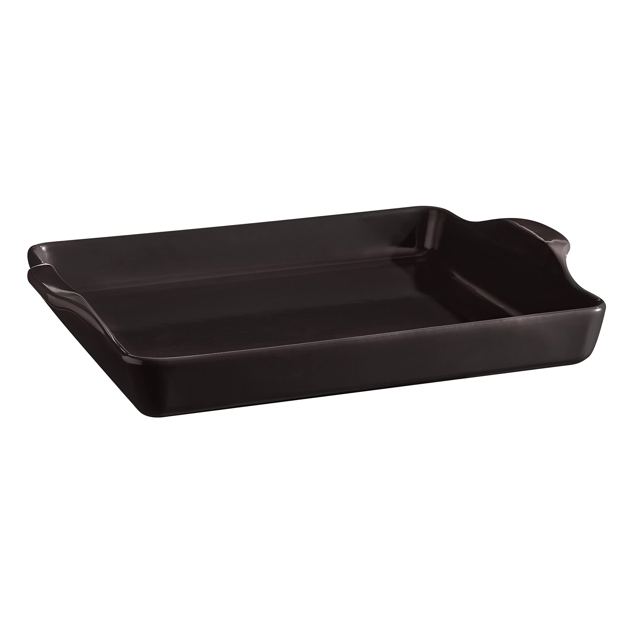 Emile HenryCharcoal Focaccia Bread Pan/Detroit Style Pizza Dish, 15.9 x 12.4 x 2.7in