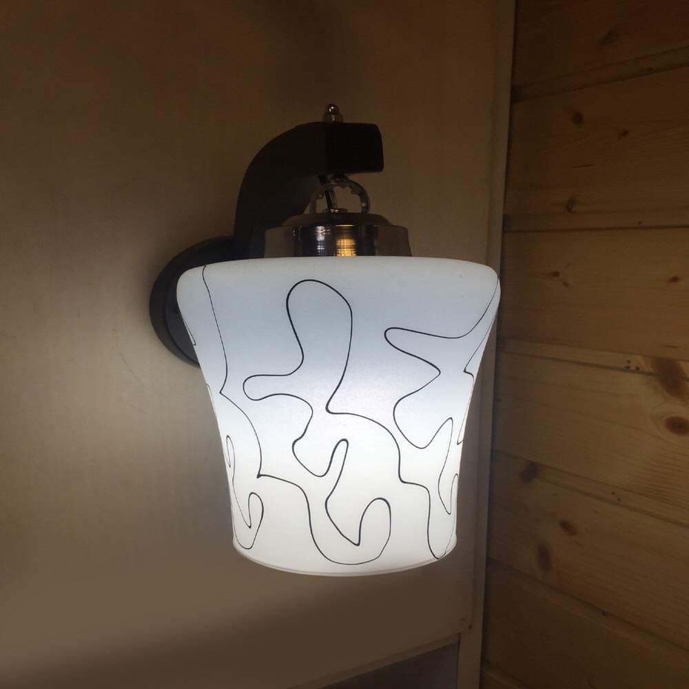 Sanleen Glass, Metal 5W Wall Lamp (White, Yellow)