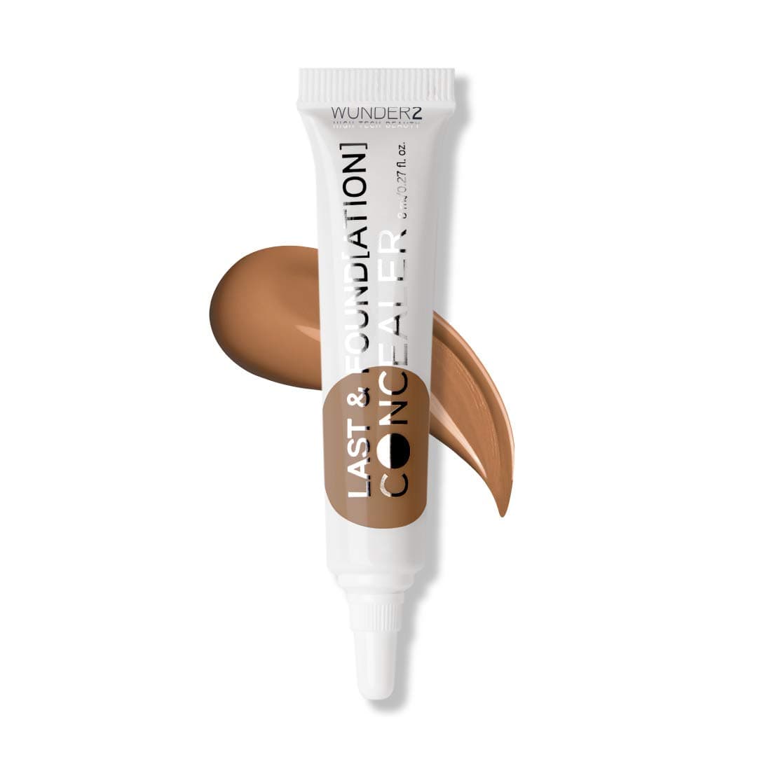 WUNDERBROW Last & Foundation Concealer Makeup, Deep Color, Cruelty-Free