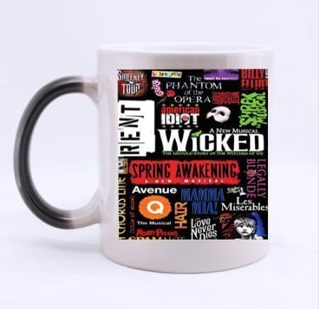 Broadway Musical Collage Cup Custom Morphing Mug Coffee Mug-by Steel rose