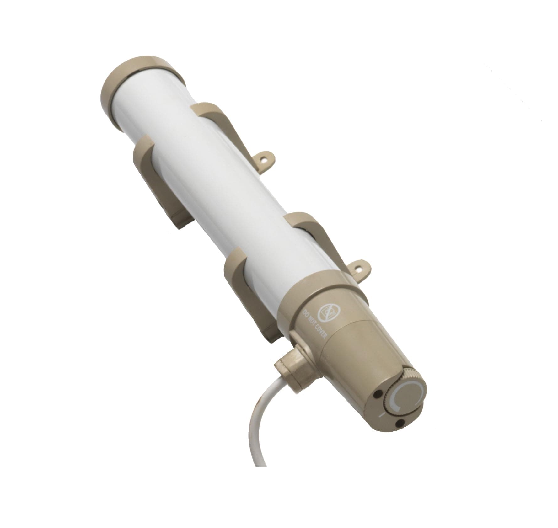 ECOT1FT Tubular Heater - 1 Foot Tube with Built in Thermostat - Mounting Brackets Included