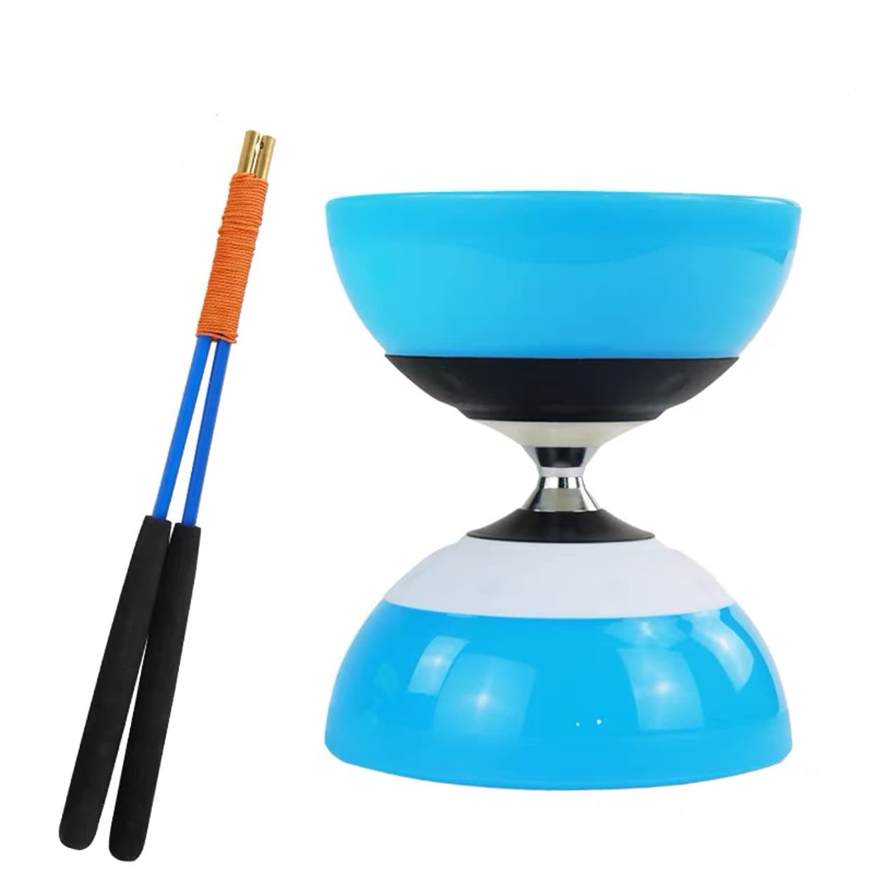 Dawson 126mm*150mm New Chinese YOYO Actived Triple Bearing Diabolo *Free Sticks and String* Professional - Blue