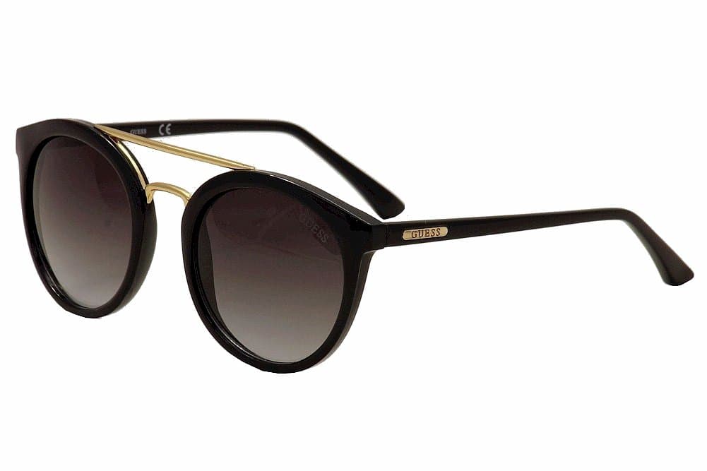 Guess 7387 01B Black 7387 Round Sunglasses