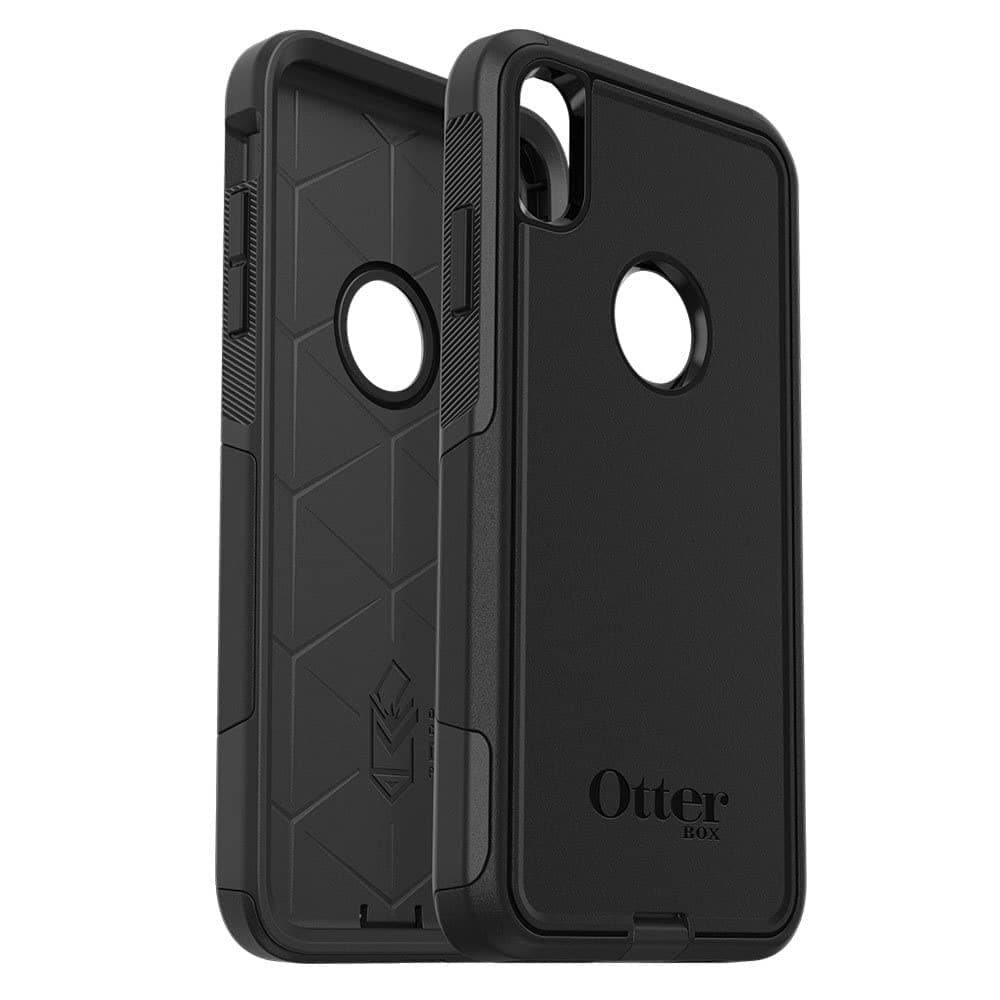iPhone Xs Max Commuter Series Case - BLACK, slim & tough, pocket-friendly, with port protection