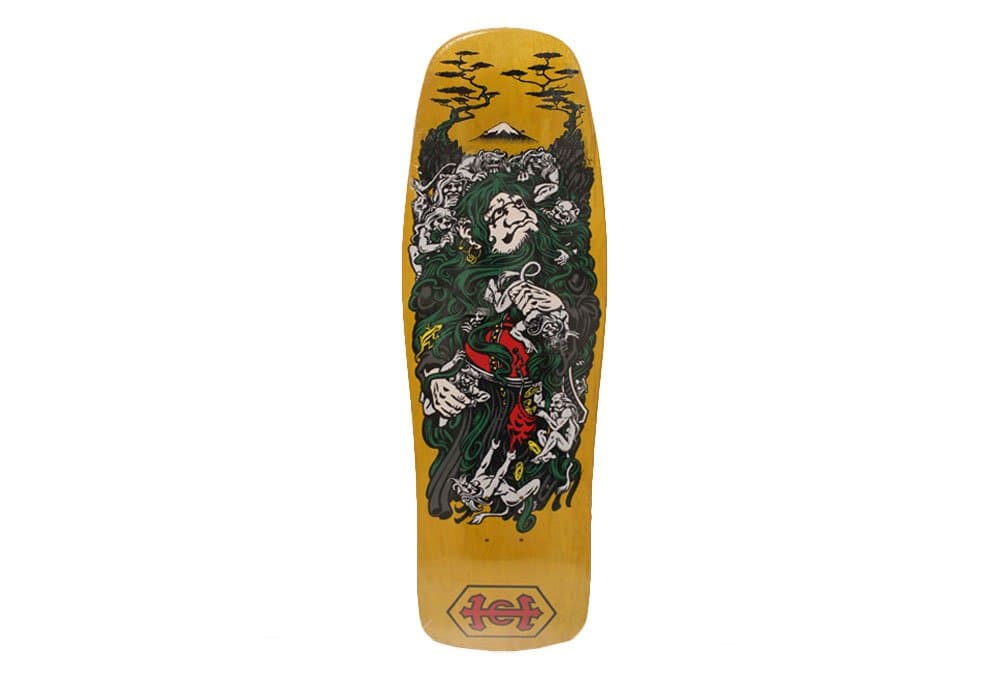 Santa Cruz Hosoi Monk Reissue Skateboard Deck 9.4" x 30.5" Yellow