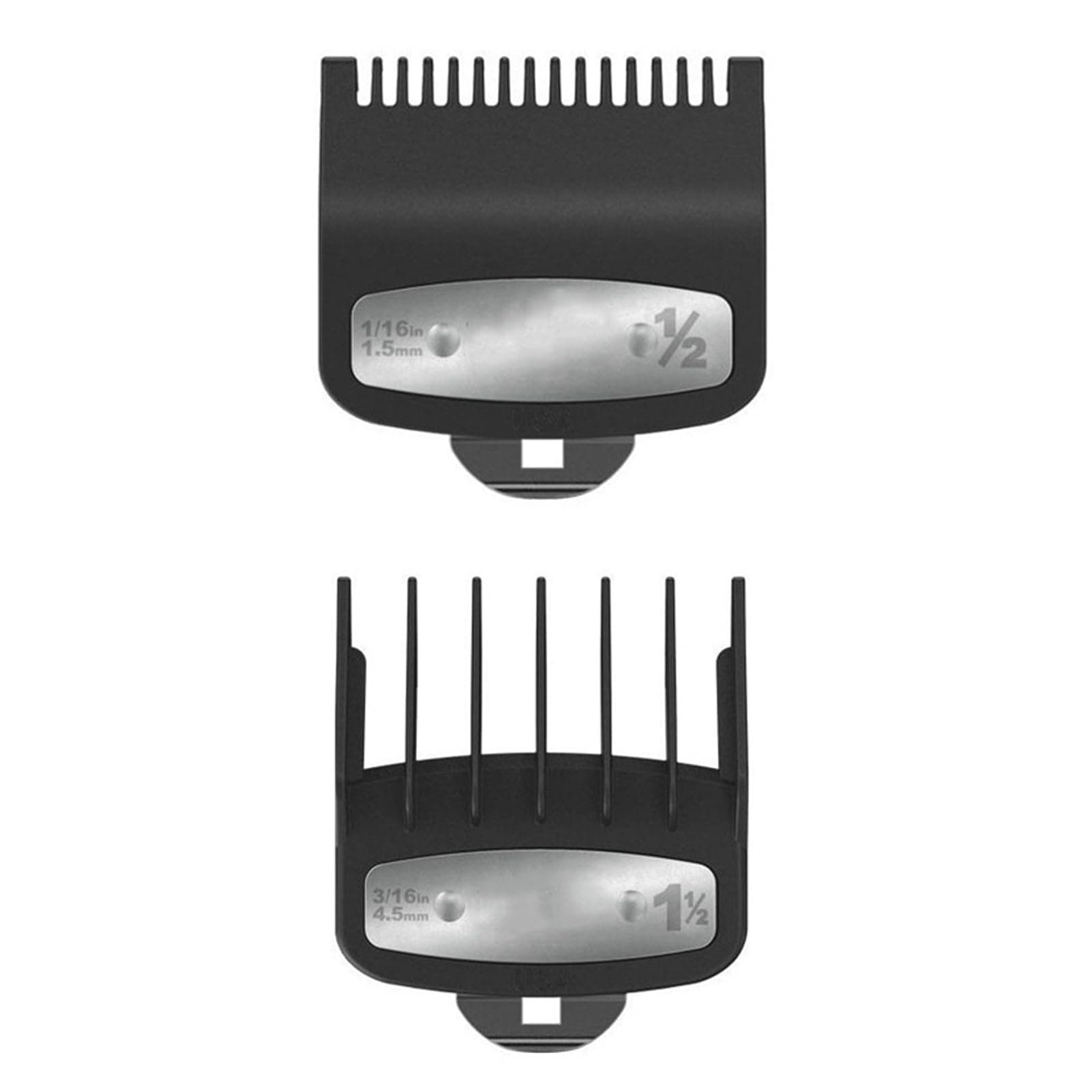 Clipper Guards Cutting, 2PCS Clipper Guards for Wahl 1.5mm 4.5mm Professional Hair Clipper Combs Hair Clipper Guard Hair Clipper Limit Comb Hair Clipper Guards Attachments,Fits Most Size Wahl Clippers