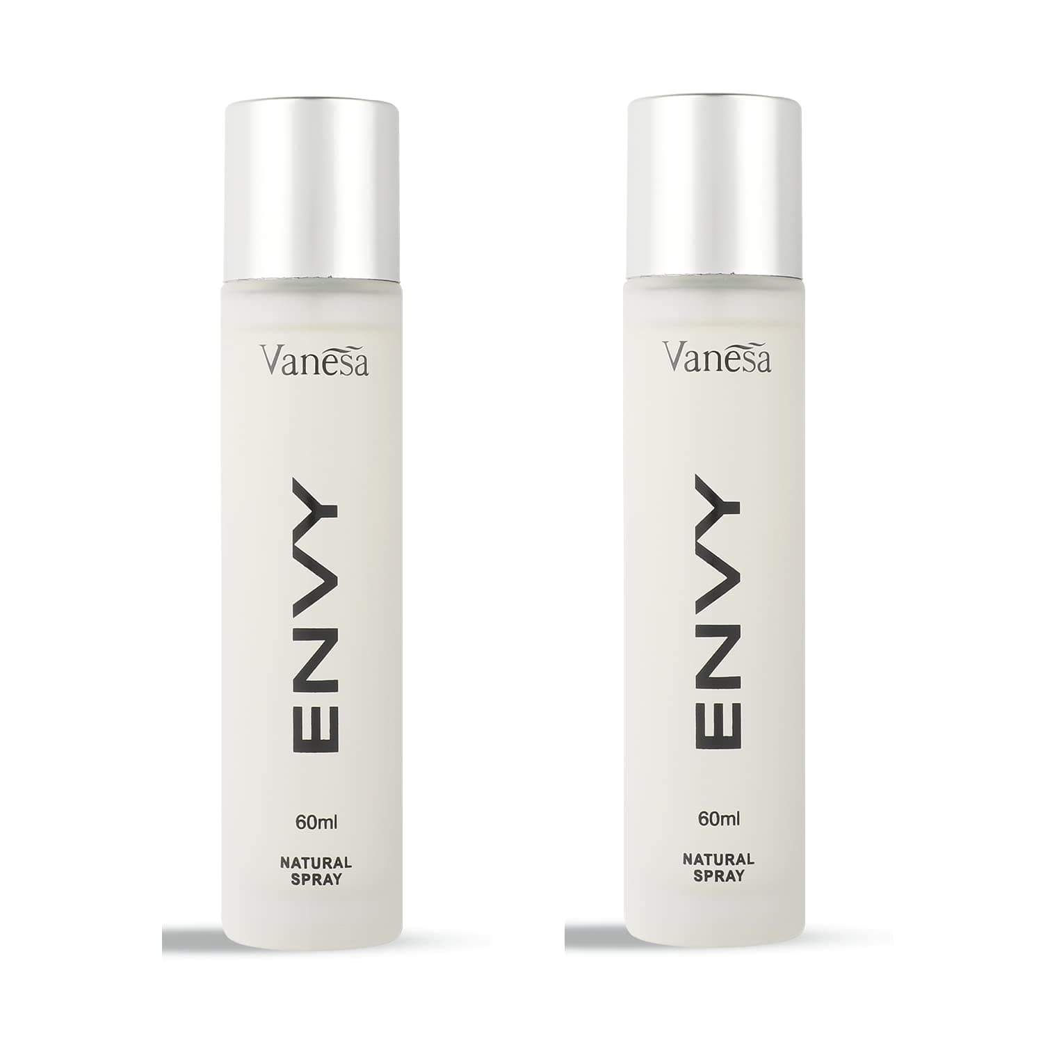 ENVY Natural Spray Perfume Scent For Unisex, 60ml Each (Pack Of 2) Long Lasting Perfume - Floral, Fruity