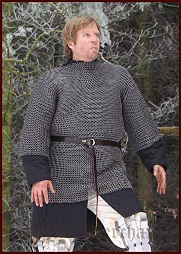 Haubergeon, Unvernietet, ID 8 mm Galvanised Chain Shirt by Battle Merchant